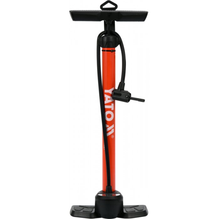 Насос ручний, поршневий YATO з манометром і макс. тиском P= 8 Bar, вужик- 65 см [3]