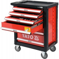 Шафа з інструментами YATO, на колесах, 6 шуфляд, 97x 77x 47 cм, набір 185 шт. [1]