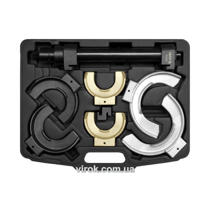 Знімач амортизаційних пружин YATO до l=300 мм McPherson; заг. l=400 мм, макс. зусилля-1500 кг [1/24]