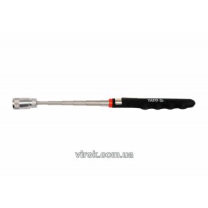 Схоплювач магнітний на телескопічному тримачі l= 190-800 мм YATO з LED підсвіткою [12/144]