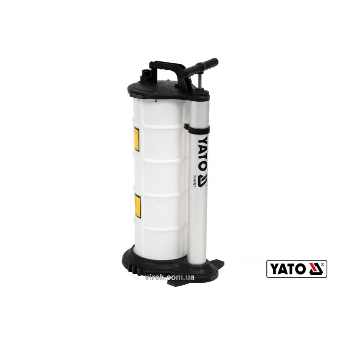 Насос для відсмоктування оливи для вантажної і с/г автотехніки YATO: 9л, 3 зонди, з поліпропілену[4]