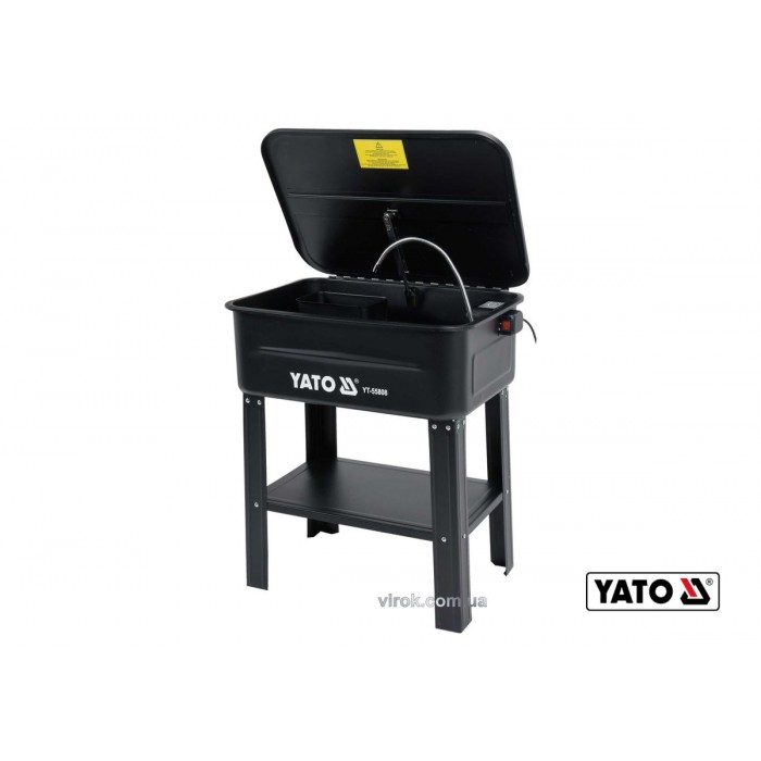 Мийка для майстерні мережева YATO : 80 л, 10 л/хв, висота 88 см, ванна 72х 48х 26 см [1]