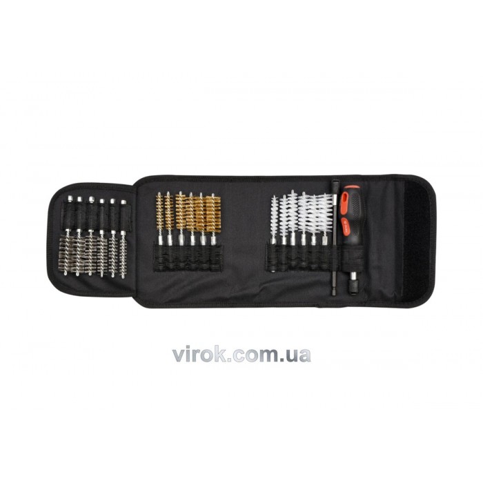 Набір щіток до свічних гнізд YATO : 20 шт [20]