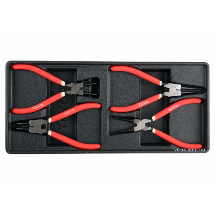 Вклад до інструментальної шафи YATO, знімачі стопорних кілець, L=180 мм, 4 шт. [8]