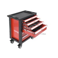 Шафа з інструментами YATO, на колесах, 6 шуфляд, 975x765x465 мм, набір 177 шт. [1]