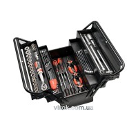 Ящик розкладний металевий YATO : 475х230х365 мм. з інструментами. 63 шт. [1]