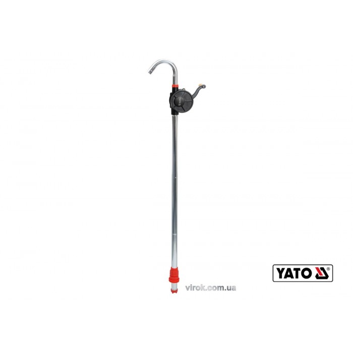 Помпа ручна для оливи YATO бочкова ; 21 л/хв. алюмінієва [10/90]