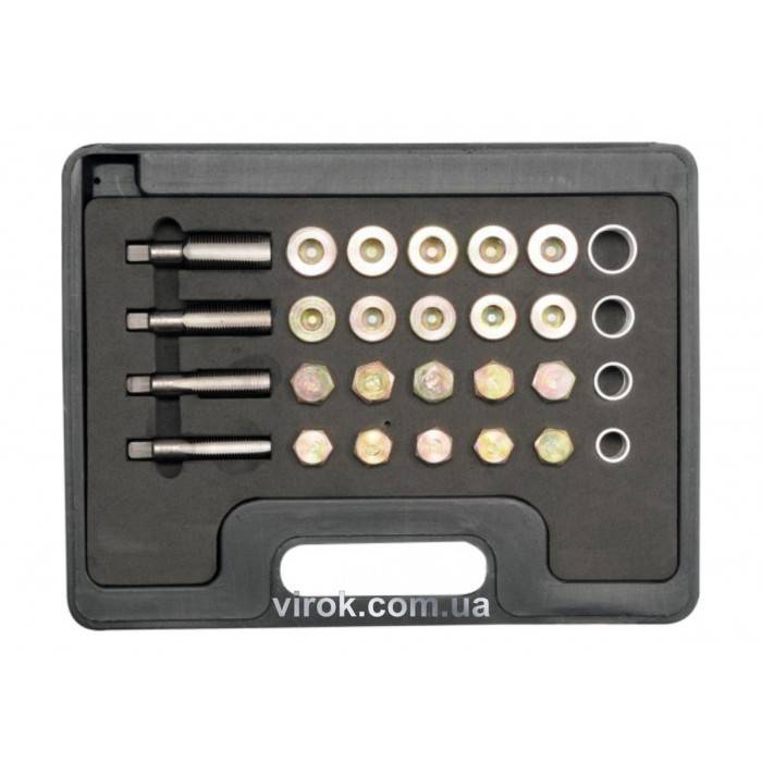 Набір обладнання для ремонту оливних пробок YATO : 64 елем. [5/150]