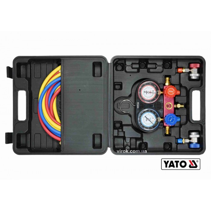 Набір для обслуговування систем кондиціонування YATO: для групи R-134A, 6 шт [6]