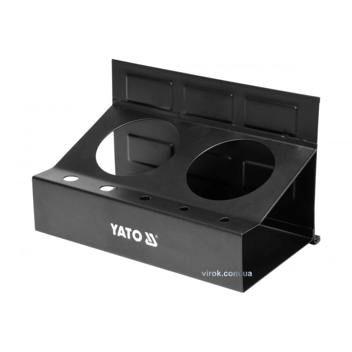 Полиця магнітна YATO з 2 велими і 5 малими отворами, 215 x 120 x 130 мм [10]