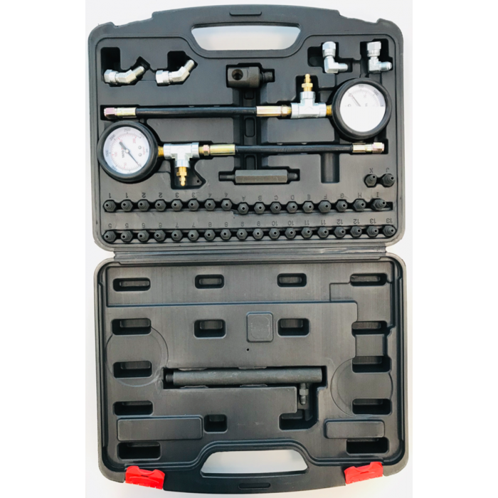 Компресометр до гальмівних систем авто YATO: 0-20 МПа, зі спорядженням, 46 елем + кейс [5]