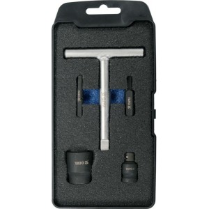 Ключі для пластикових оливозливних пробок YATO: до квадрату- 3/8", 5 шт [20]