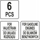 Фіксатори приводів газорозподільного механізму бензин. двигуна FIAT YATO, 6 шт. [10]