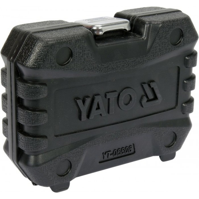 Насадки 6-гранні для гальмівних супортів авто YATO: квадр- 3/8", 1/2", 7- 22 мм, 11 шт [20]