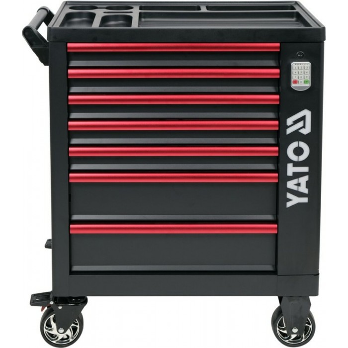 Шафа-візок для інструментів YATO з 7 шуфлядами, 982x 755x 455 мм, кодовий замок(DW)