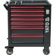 Шафа-візок для інструментів YATO з 7 шуфлядами, 982x 755x 455 мм, кодовий замок(DW)