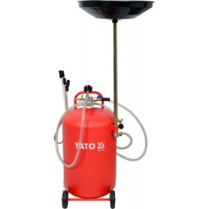 Пристрій для зливу оливи пневматичний на колесах YATO; V= 65 л, 6 зондів [1]