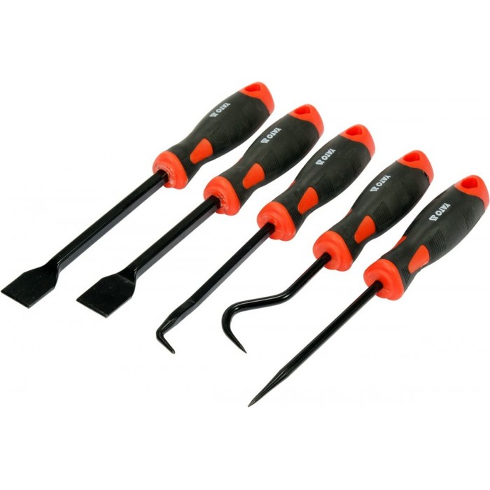 Набір гачків і скребків з ручкою YATO l= 225-240 мм, компл. 5 шт [6/24]