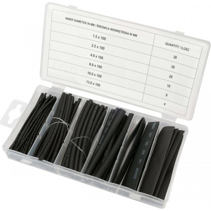 Кембрики термоусадочні YATO до t=125°C,100 шт [24]