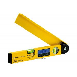 Рівень - Кутомір електронний STABILA AWM Digital : L= 35 см цифр. диспей 0-180° 0.5мм/m. - 0.10°(DW)