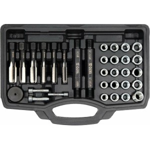 Набір для ремонту різьби "свічок" запалення YATO M8- М12 мм, 33 елем. [10]