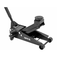 Домкрат гідравлічний підкатний YATO: навантаження- 3 т, межі підйому- 130- 465 мм [1]