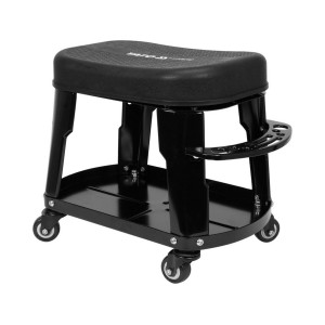 Табурет на 4 колесах YATO з сідлом- 360х 260 мм, 140 кг, підкладка під коліна, 450х 270х 350 мм [1]