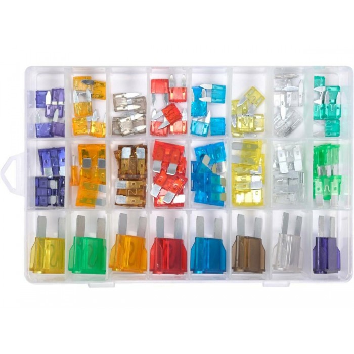 Запобіжники електричні до агрегатів YATO MAXI, MINI, Standart , в асортименті 3-100 A, 88 шт [24]