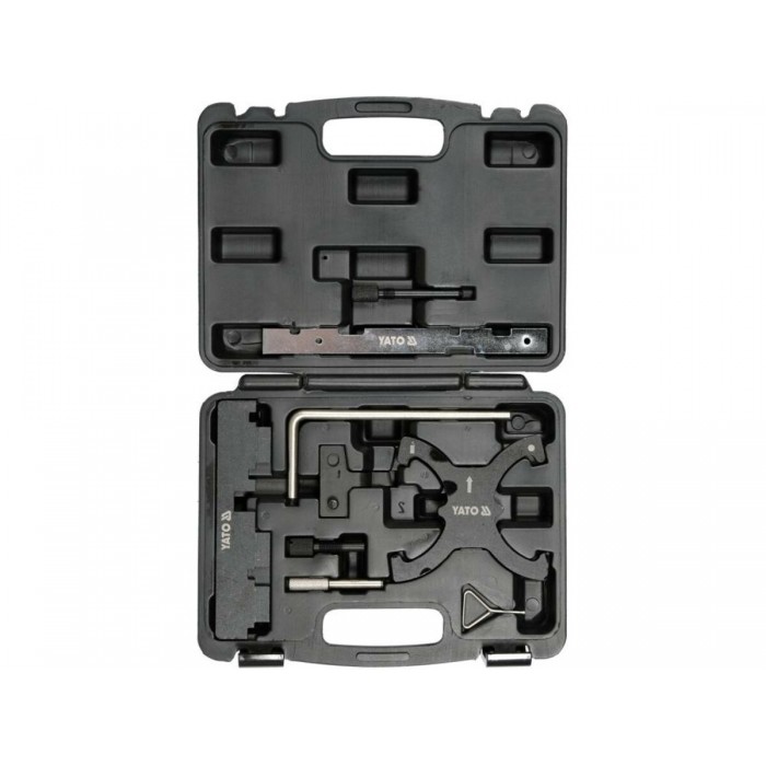 Фіксатори ГРМ бензинових двигунів авто групи FORD (1.6 Ti-VCT, 1.5/1.6 VVT) YATO: набір 9 елем.