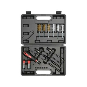 Засоби для очистки гнізд сопл форсунок YATO; тримач- 1/4" Ø= 7, 16, 17, 18, 20, 23 мм, компл. 19 ел.