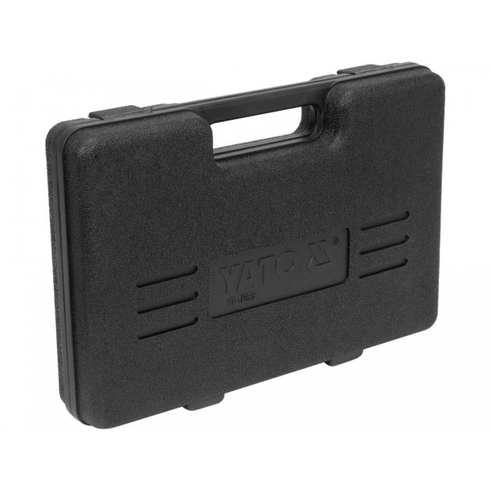 Засоби для очистки гнізд сопл форсунок YATO; тримач- 1/4" Ø= 7, 16, 17, 18, 20, 23 мм, компл. 19 ел.