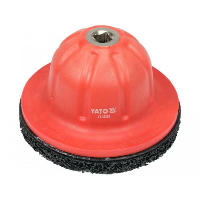 Щітка до серцевин втулок і шпильок YATO під квадр. шпиндель- 1/2", Ø= 150/90мм (зовн/внутр), h= 95мм