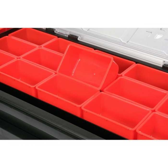 Ящик складний пластиковий YATO з 21 коміркою, 560x 305x 165 мм [3]