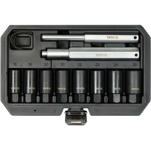 Торцеві головки ударні для колісних дисків YATO: М18- 25 мм 8 шт і 2 вибійника [5]
