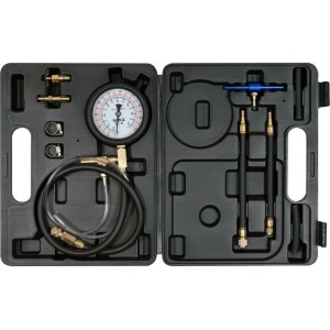 Манометр тиску впорскування бензину YATO: 0-0.7 МПа, з аксесуарами, 10 елем + кейс [10/140]