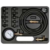 Тестер для вимірювання тиску оливи YATO з адаптерами в діапазоні 0-1 MPa, шланг l= 125см комп. 12ел.