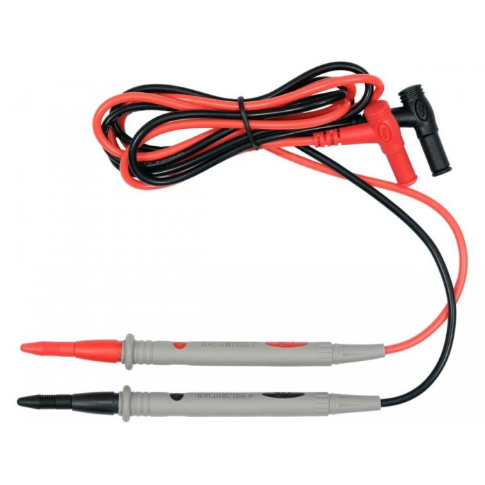 Щупи до цифрових тестерів YATO 2 шт. l=15 см в силіконовій ізоляції, кабель- 120 см [50]