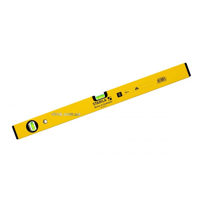 Рівень STABILA Type 70 : L= 50 см, 2 капсули. точн 0,50 mm/m.