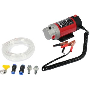 Помпа для викачки оливи з двигуна електрична YATO від акумулят 12В, 100Вт, 2-4 л/хв зі шлангом і нак