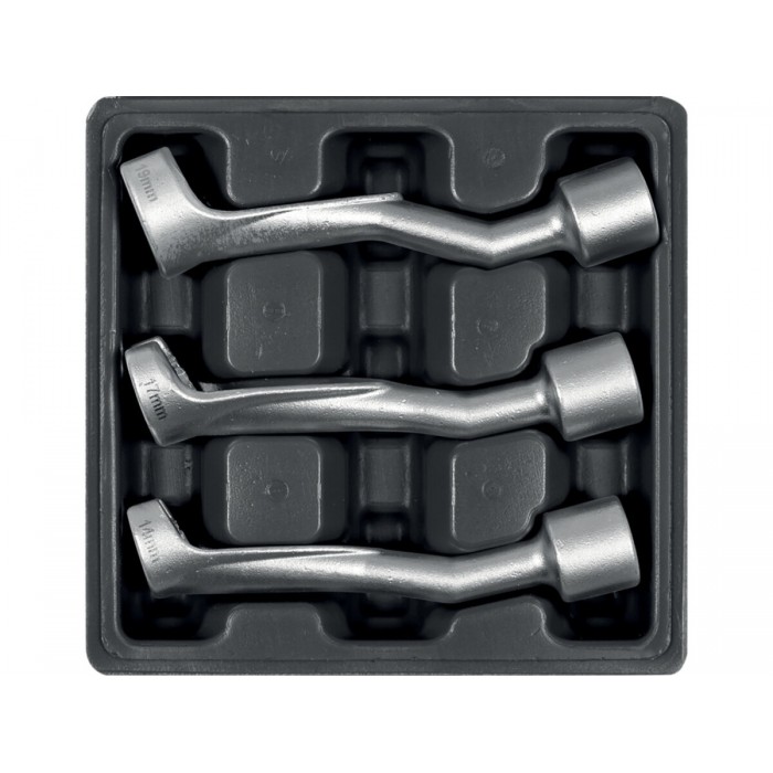 Ключі вічкові до інжекторів YATO з квадратним захопом 1/2", М14, 17, 19 мм, 3 шт. [20]