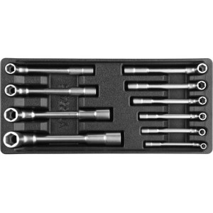 Вклад до інструментальної шафи YATO, файкові ключі М7-19 мм 385x175x41 мм, 10 елем. [4]