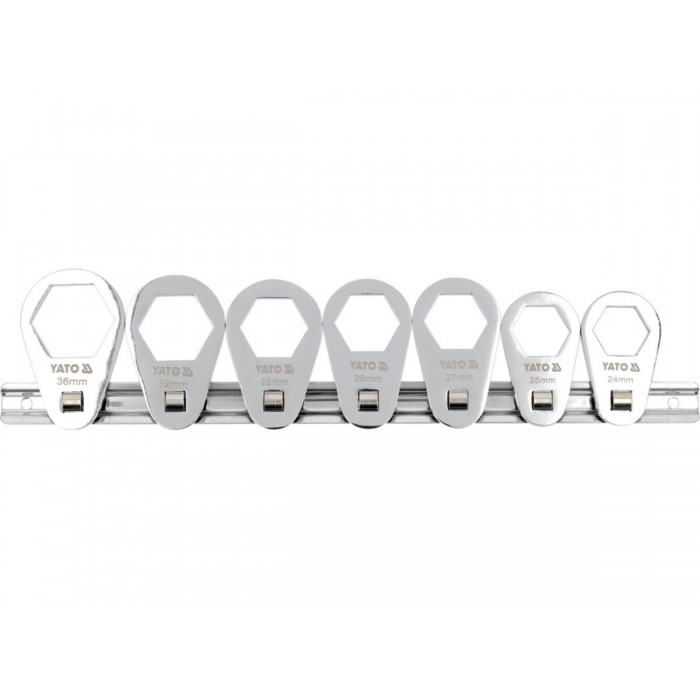 Ключі накидні для монтажу оливних фільтрів YATO 6-гранні, до квадрата 3/8", М 24-36 мм, 7 шт. [12]