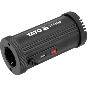 Перетворювач напруги YATO з джерела 12 В DC в 230 В, номінально- 150 Вт AC, піковий- 300 Вт [20]