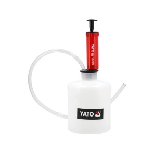 Пристрій відкачувальний оливи і палива YATO ручний, V= 1,6 л, шланг l= 1,3 м [12]