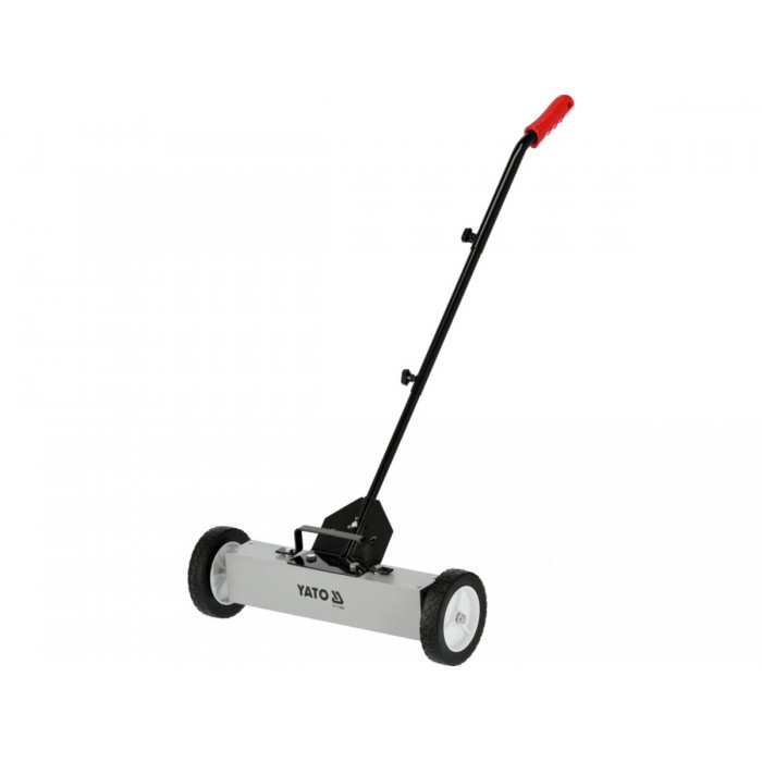 Мітла магнітна на колесах YATO; сила магн. 12-22 кгс, 450x75x101 мм, тримач- 76-113 см [2]