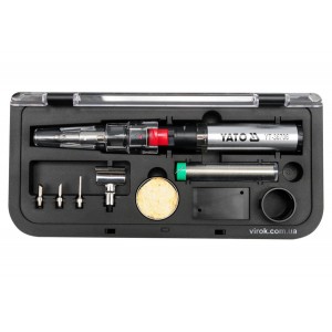 Пальник газовий YATO (t=1300°С), фен (t=600°С) і паяльник (t=450 °С) з обладунками, 3 в 1 [6]