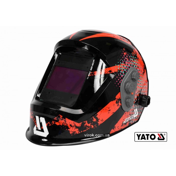 Щиток електрозварювальника YATO з автозатемнювальним світлофільтром, 100 х 60 мм(DW)