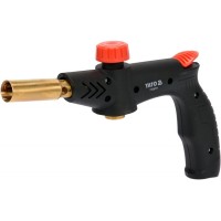 Пальник газовий YATO : різьбове з'єднання EN417. до 1.7 кВт. п'єзозапал. 360° [40]