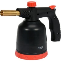 Лампа паяльна газова з п'єзозапалом YATO, 1.7 кВт, 123 г/год, 360° тип з`єднання EURO EN417 [12]