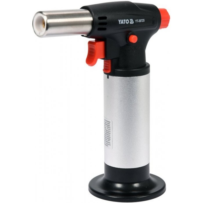 Пальник газовий YATO 200 Вт, з заправлювальною ємністю; витрата 13,1 гр/год [50]